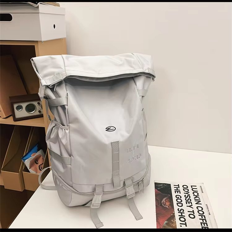 Modern Outdoor Travel School Casual Oxford Flap & Roll Top Backpack product detail