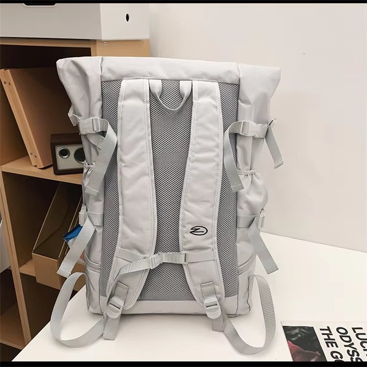 Modern Outdoor Travel School Casual Oxford Flap & Roll Top Backpack product detail