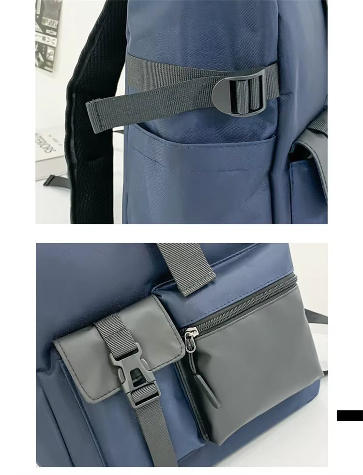 Modern Outdoor Travel School Casual Oxford Roll Top Backpack product detail