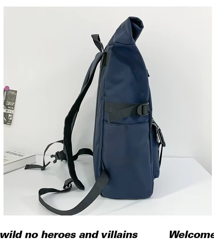 Modern Outdoor Travel School Casual Oxford Roll Top Backpack product detail