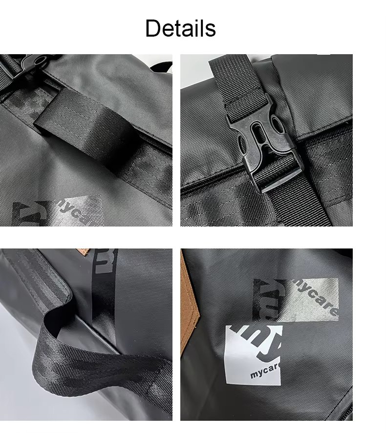 Water-Resistant Large Capacity Modern Outdoor Travel Oxford Roll Top Backpack product detail