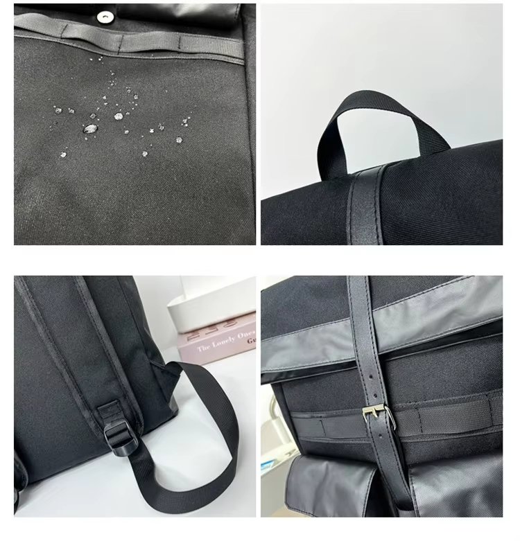 Large Capacity Modern Multi-Pocket Outdoor School Oxford Roll Top Backpack product detail