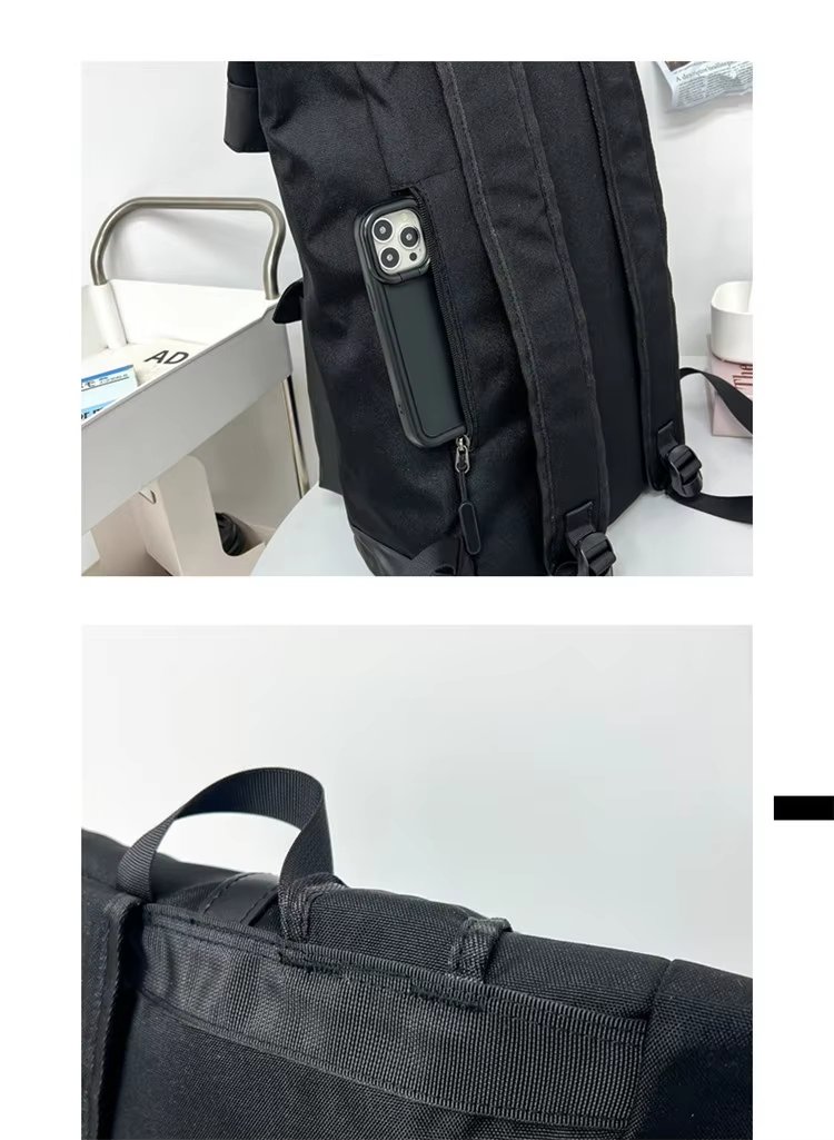 Large Capacity Modern Multi-Pocket Outdoor School Oxford Roll Top Backpack product detail