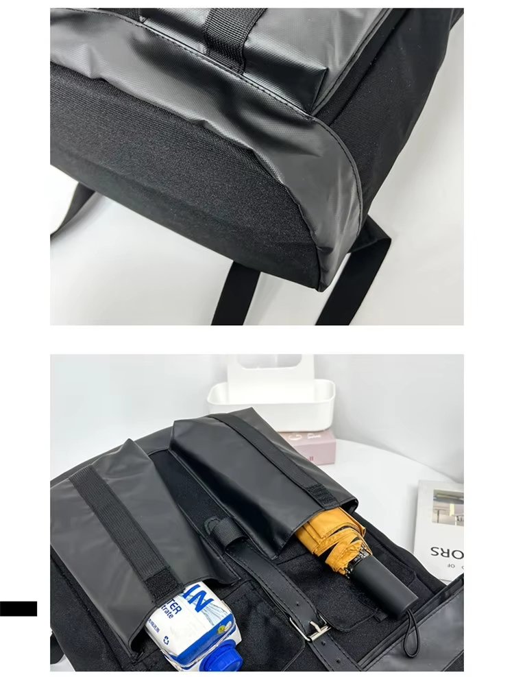 Large Capacity Modern Multi-Pocket Outdoor School Oxford Roll Top Backpack product detail