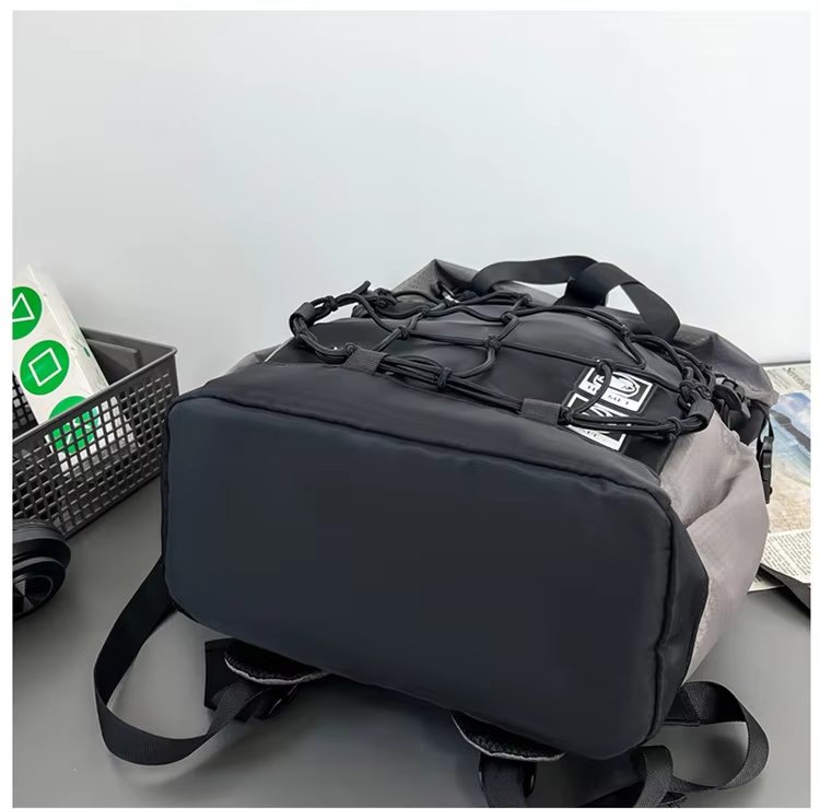 Water-Resistant Large Capacity Modern Outdoor Casual Nylon Roll Top Backpack product detail