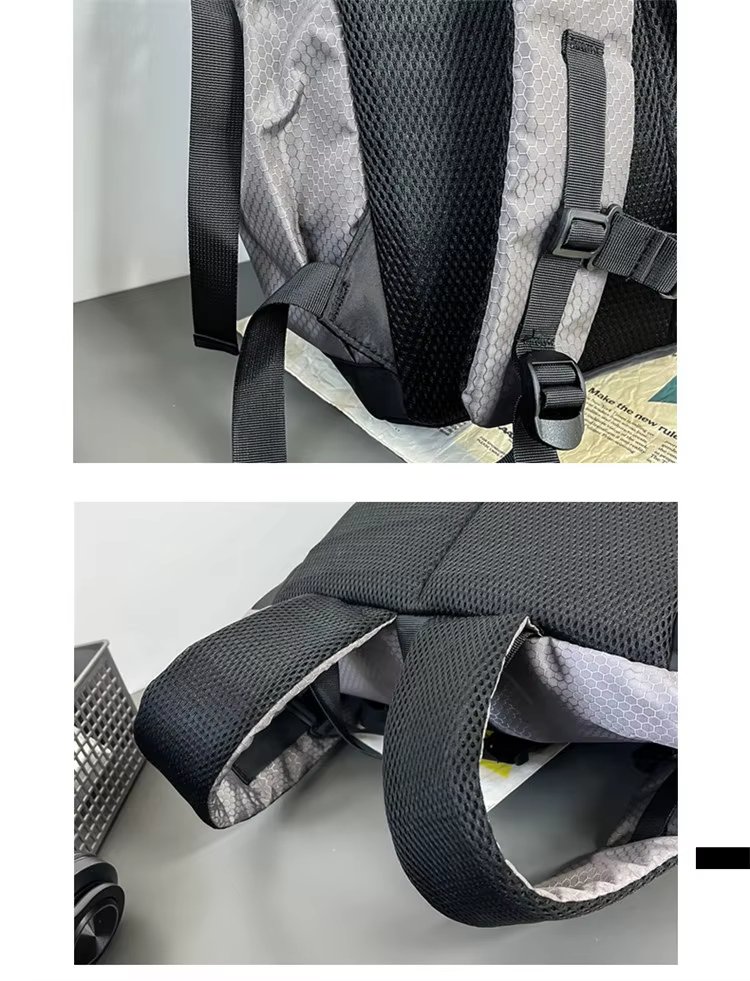 Water-Resistant Large Capacity Modern Outdoor Casual Nylon Roll Top Backpack product detail
