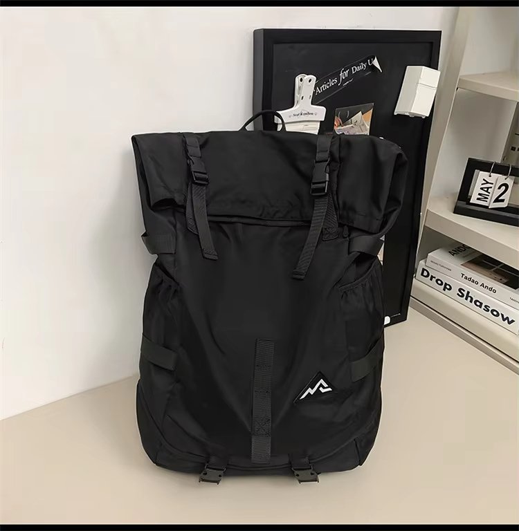 Water-Resistant Large Capacity Modern Outdoor Travel Oxford Roll Top Backpack product detail