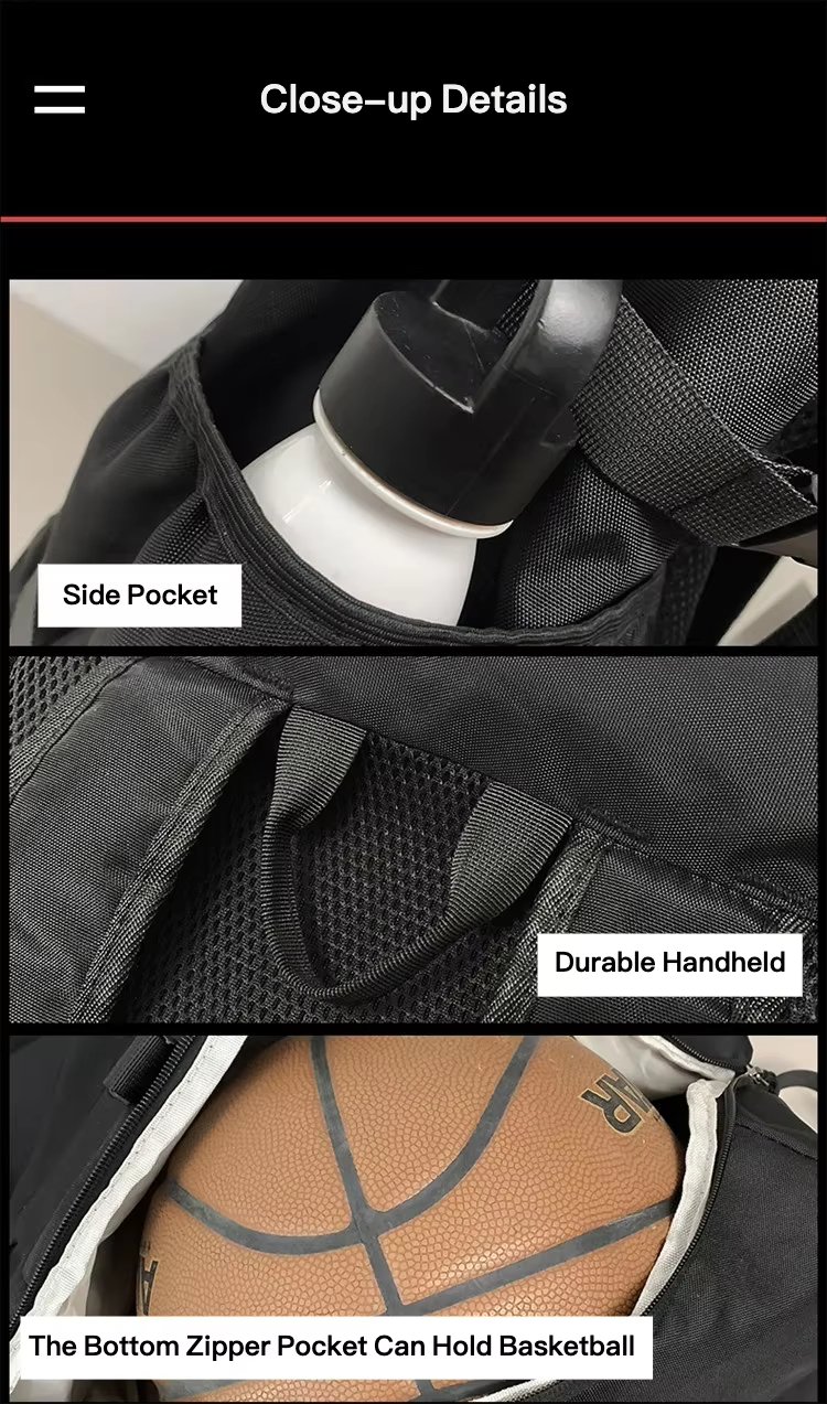 Water-Resistant Large Capacity Modern Outdoor Travel Oxford Roll Top Backpack product detail