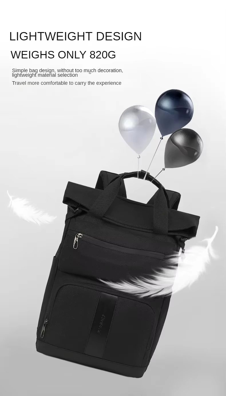 Large Capacity Travel School Casual Oxford Roll Top Backpack product detail