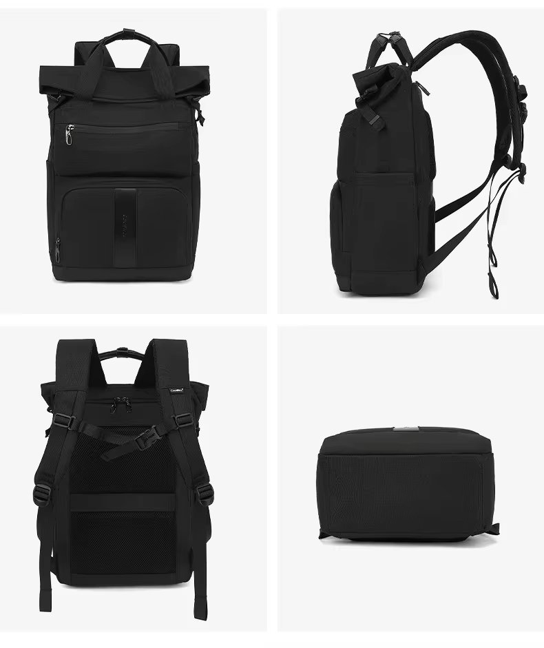 Large Capacity Travel School Casual Oxford Roll Top Backpack product detail