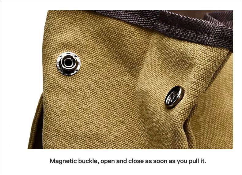 Water-Resistant Vintage Outdoor Travel School Canvas Laptop Backpack product detail