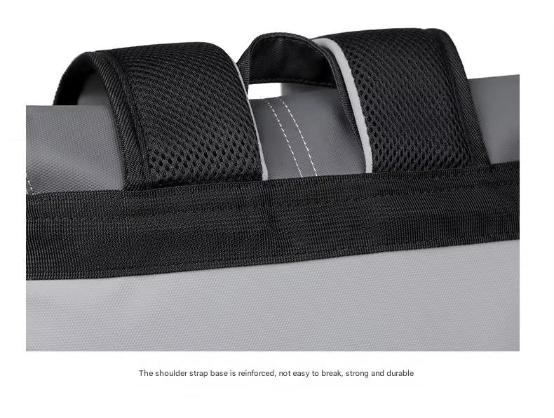 Large Capacity Modern Business Travel School PU Leather Laptop Backpack product detail