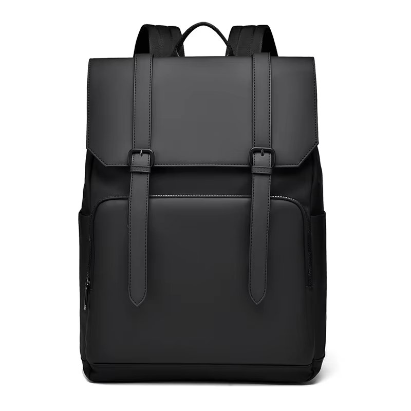 Water-Resistant Large Capacity Business Travel School PU Leather Laptop Backpack product detail