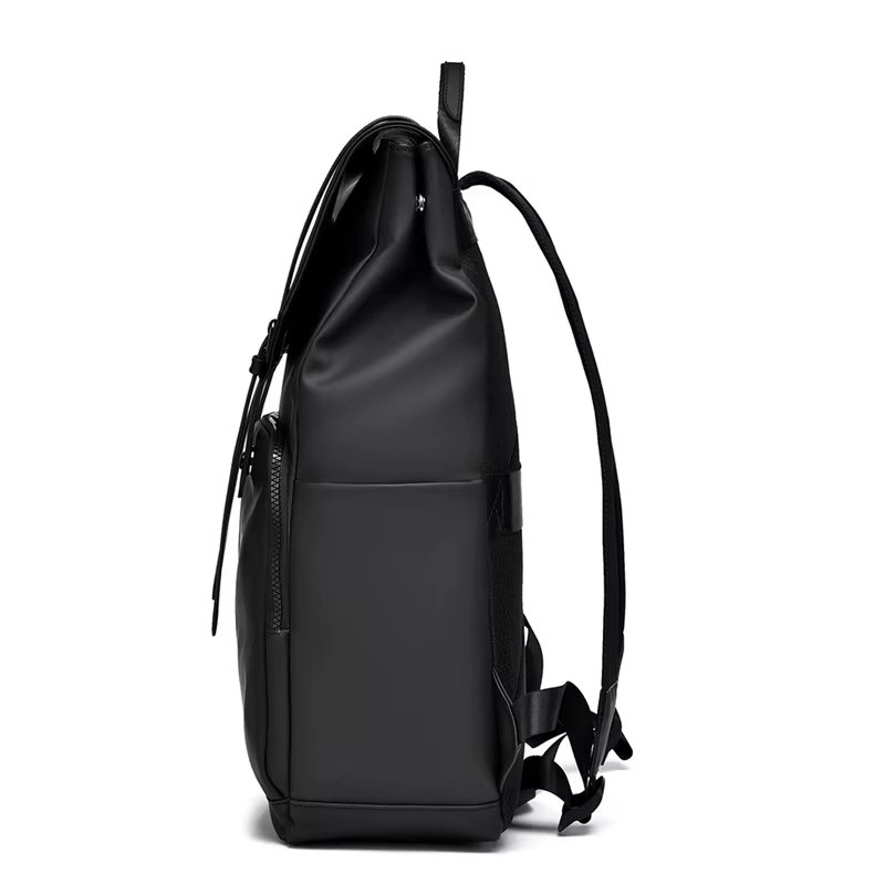 Water-Resistant Large Capacity Business Travel School PU Leather Laptop Backpack product detail
