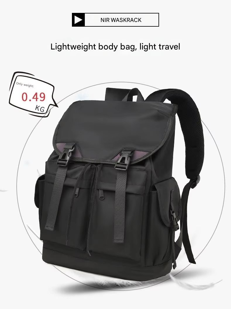 Water-Resistant Lightweight Modern Multi-Pocket Outdoor Nylon Laptop Backpack product detail
