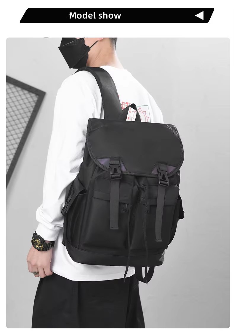 Water-Resistant Lightweight Modern Multi-Pocket Outdoor Nylon Laptop Backpack product detail