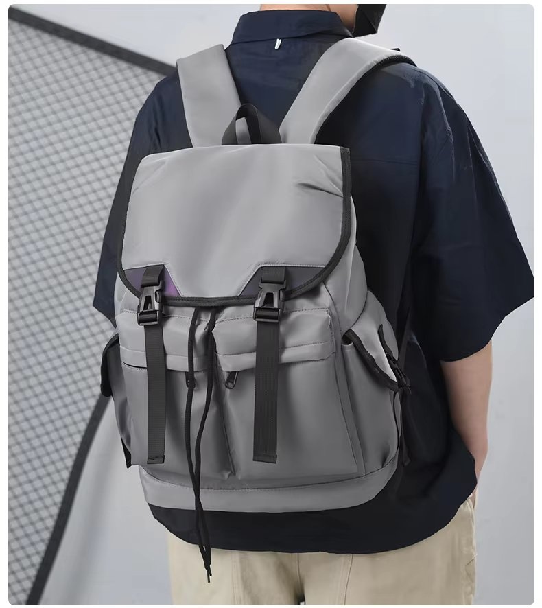Water-Resistant Lightweight Modern Multi-Pocket Outdoor Nylon Laptop Backpack product detail
