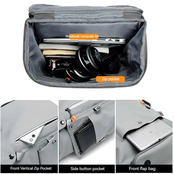 Water-Resistant Large Capacity USB Business Travel Oxford Laptop Backpack product detail