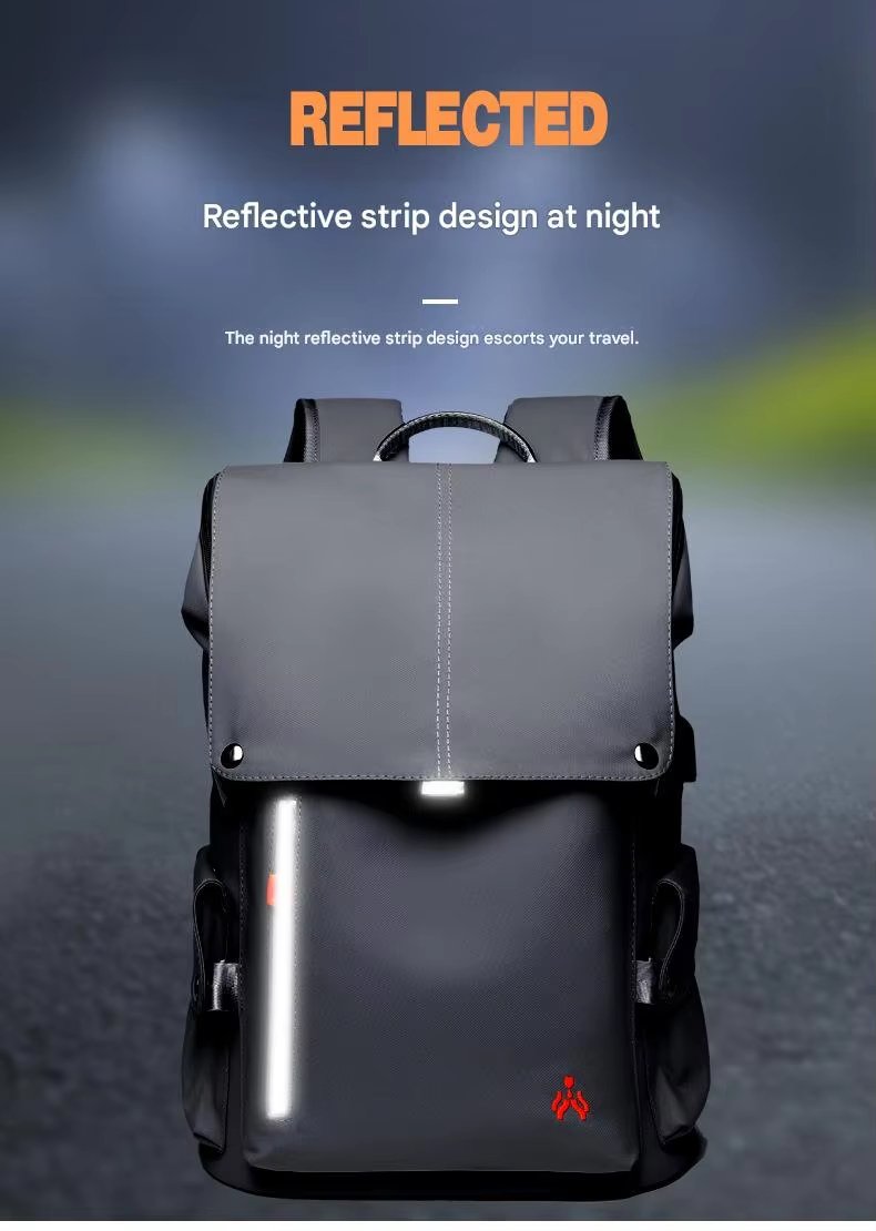 Water-Resistant Large Capacity USB Business Travel Oxford Laptop Backpack product detail