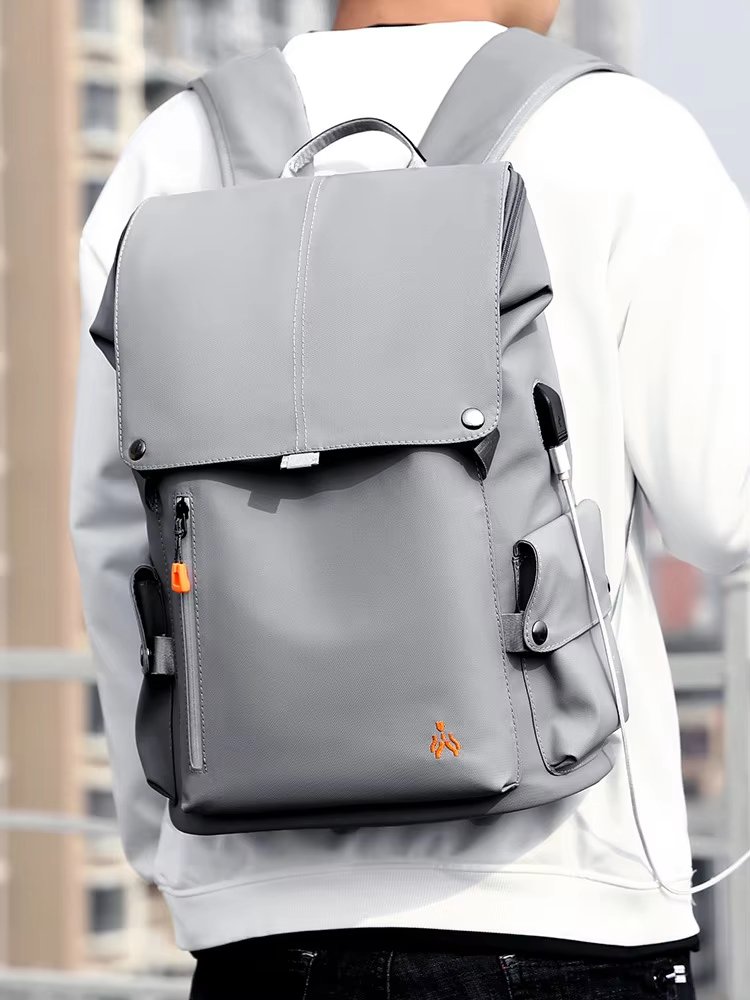 Water-Resistant Large Capacity USB Business Travel Oxford Laptop Backpack product detail