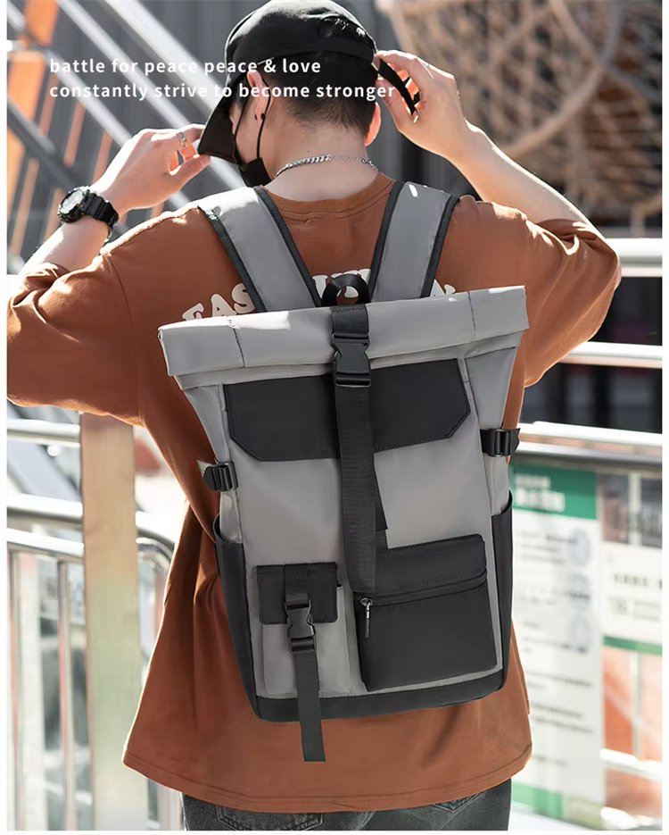 Water-Resistant Large Capacity Outdoor Travel School Oxford Rolling Backpack product detail
