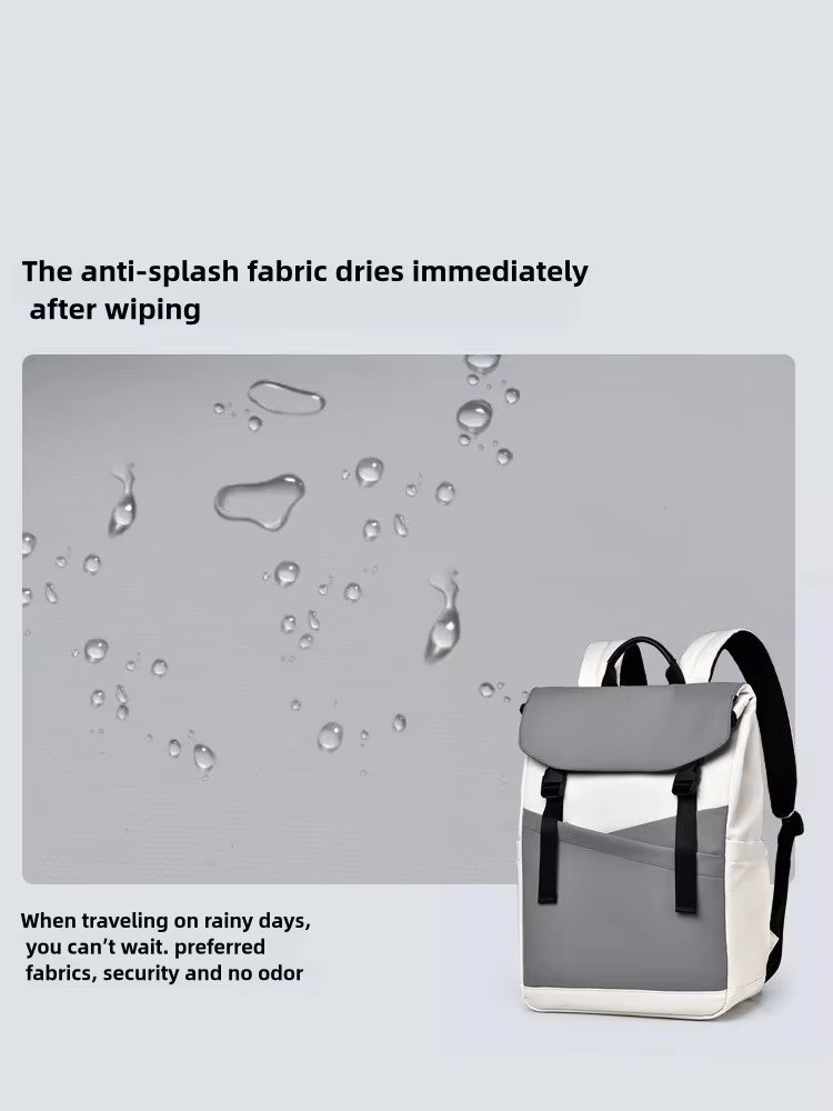 Water-Resistant Large Capacity Lightweight Travel School Polyester Laptop Backpack product detail