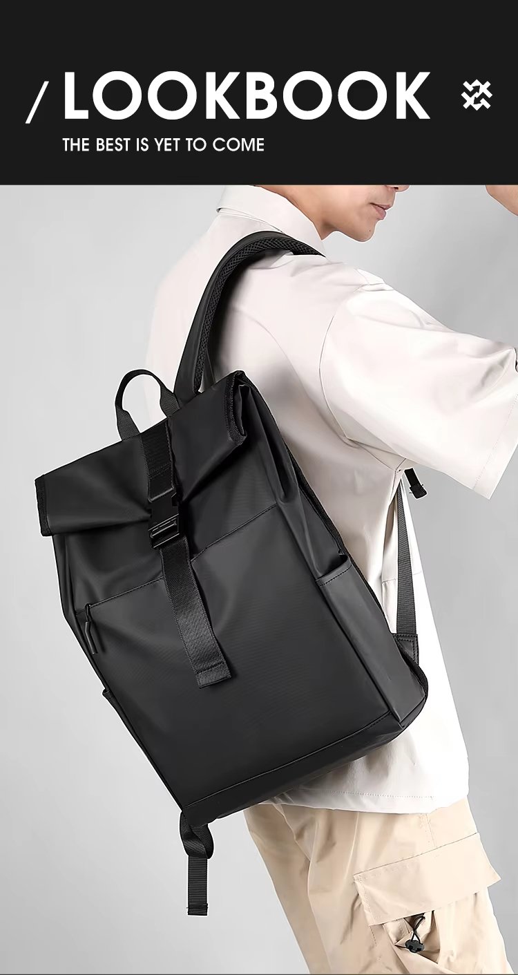 Expandable Travel School Nylon Rolling Backpack product detail