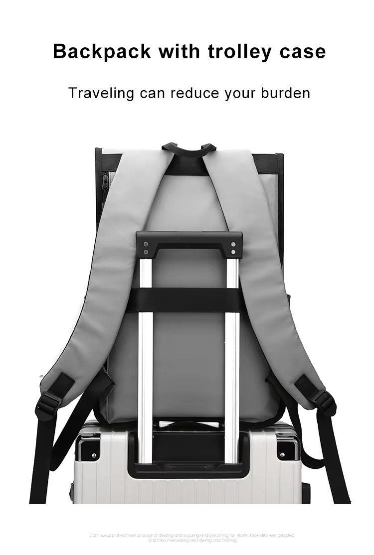 Expandable Travel School Nylon Rolling Backpack product detail