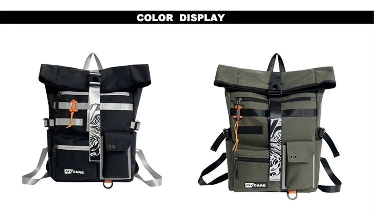 Water-Resistant Large Capacity Outdoor Travel School Oxford Rolling Backpack product detail