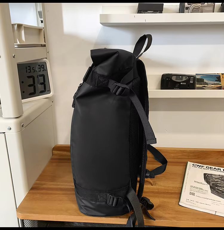 Water-Resistant Large Capacity Lightweight Modern Outdoor Oxford Roll Top Backpack product detail