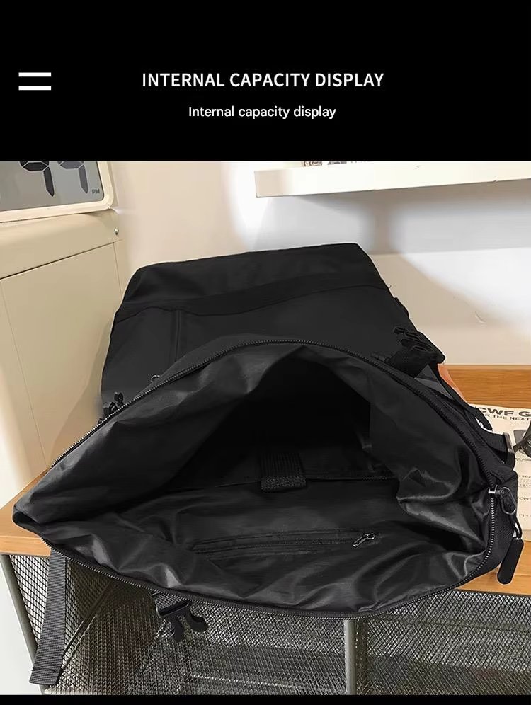 Water-Resistant Large Capacity Lightweight Modern Outdoor Oxford Roll Top Backpack product detail