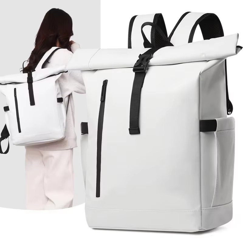 Water-Resistant Expandable Modern Travel School Oxford Rolling Backpack product detail