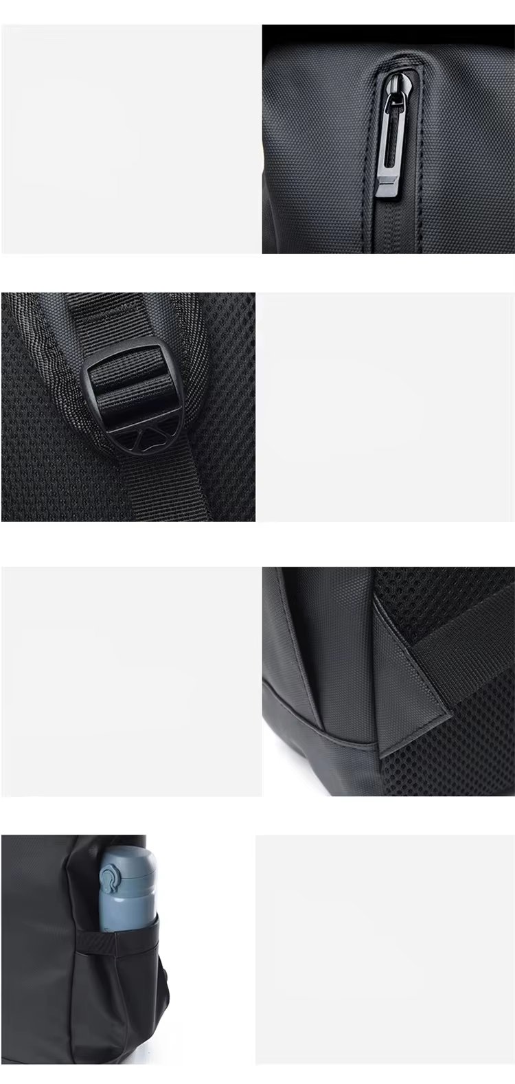 Water-Resistant Expandable Modern Travel School Oxford Rolling Backpack product detail