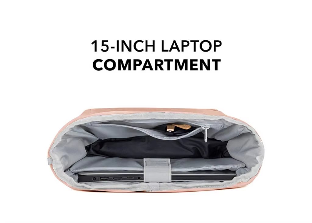 Water-Resistant Large Capacity Outdoor Travel School Oxford Roll Top Backpack product detail