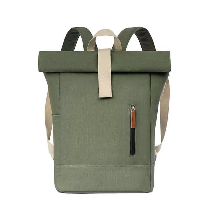 Large Capacity Outdoor Business Travel Casual Canvas Roll Top Backpack product detail