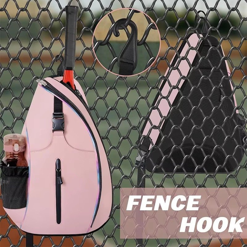 Professional 'S Tennis Sling Backpack Water-Resistant Crossbody Racket Bag with Anti-Theft Feature detail image