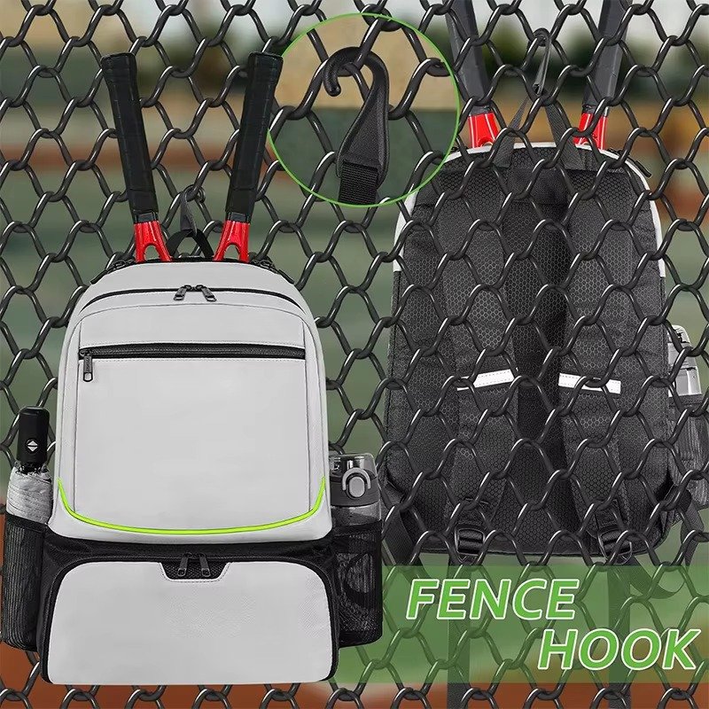 Designed 15l Sports Backpack Waterproof Storage Bag Tennis Pickleball Paddle Set Large Capacity Bag detail image