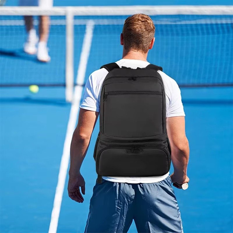 Designed 15l Sports Backpack Waterproof Storage Bag Tennis Pickleball Paddle Set Large Capacity Bag detail image