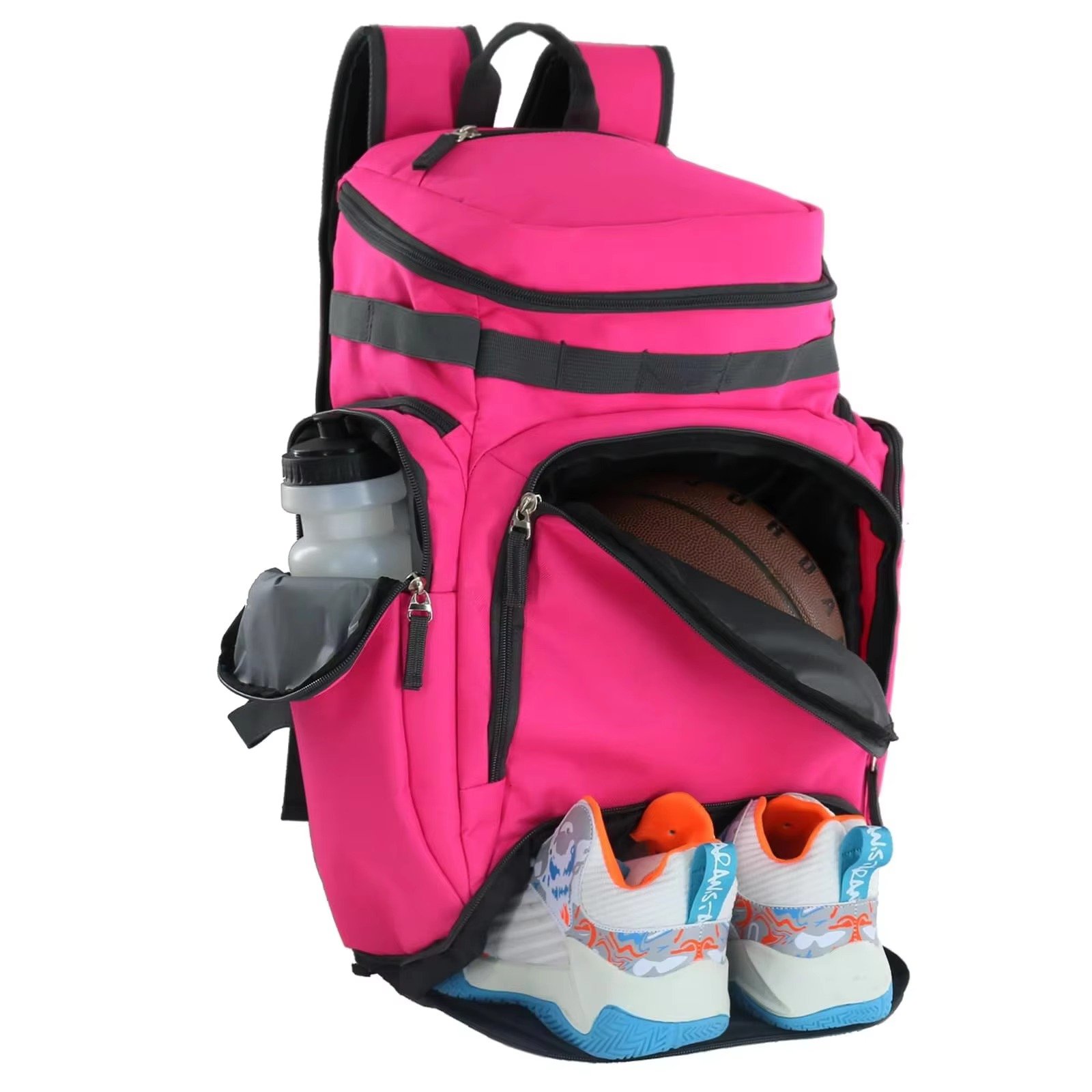 Large Sport Backpack For Basketball Soccer Baseball Softball Volleyball with Waterproof Feature For Travel Gym Use detail image