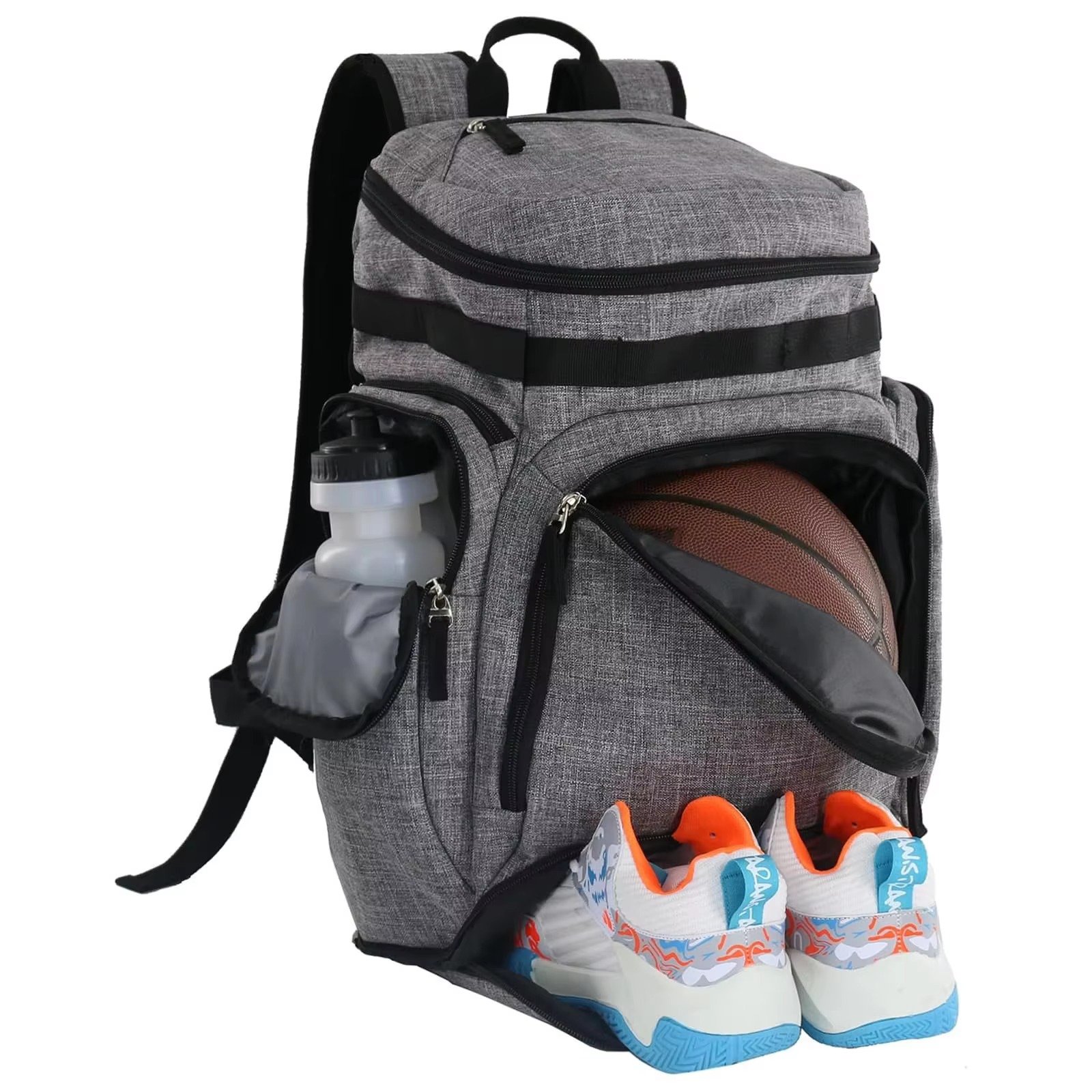 Large Sport Backpack For Basketball Soccer Baseball Softball Volleyball with Waterproof Feature For Travel Gym Use detail image