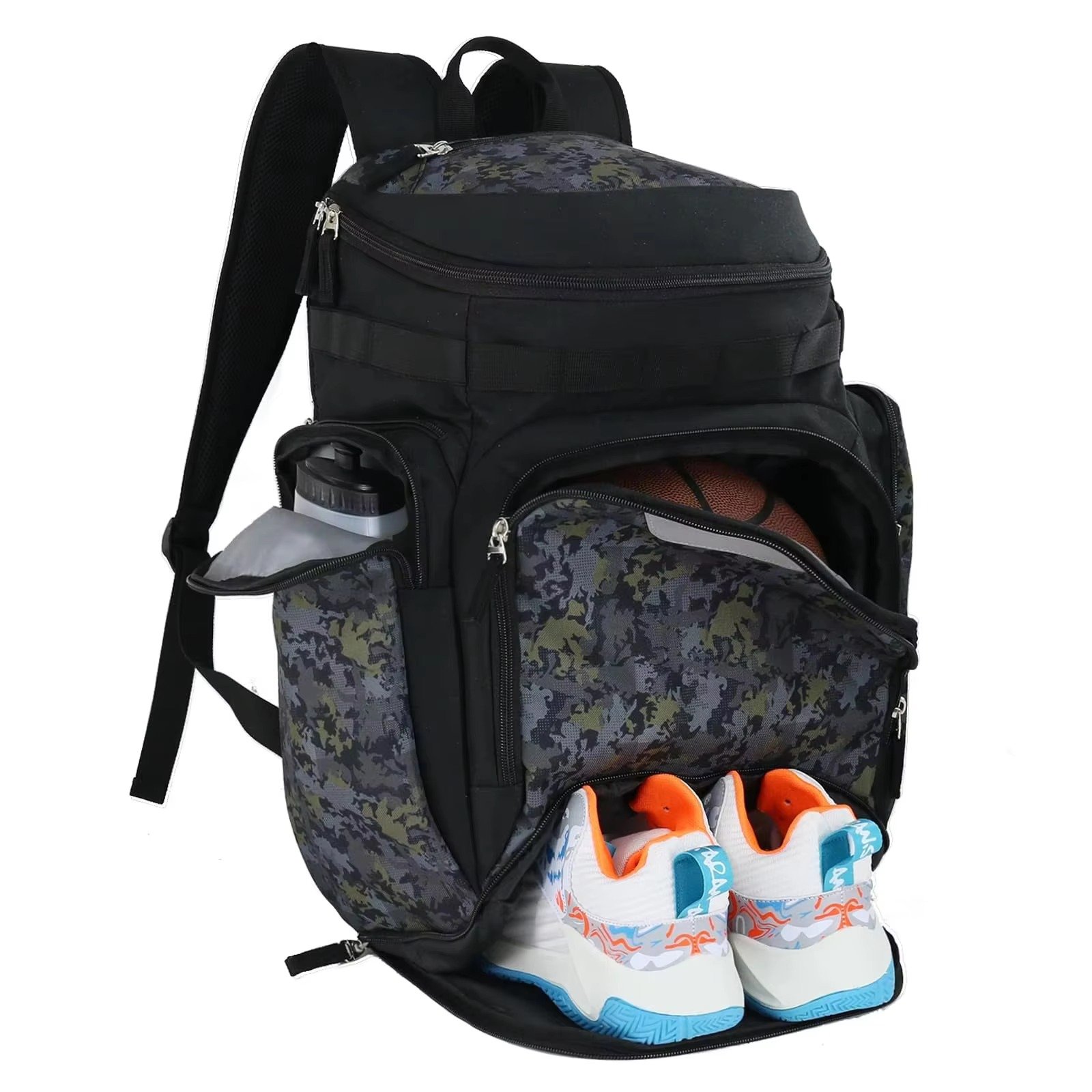 Large Sport Backpack For Basketball Soccer Baseball Softball Volleyball with Waterproof Feature For Travel Gym Use detail image