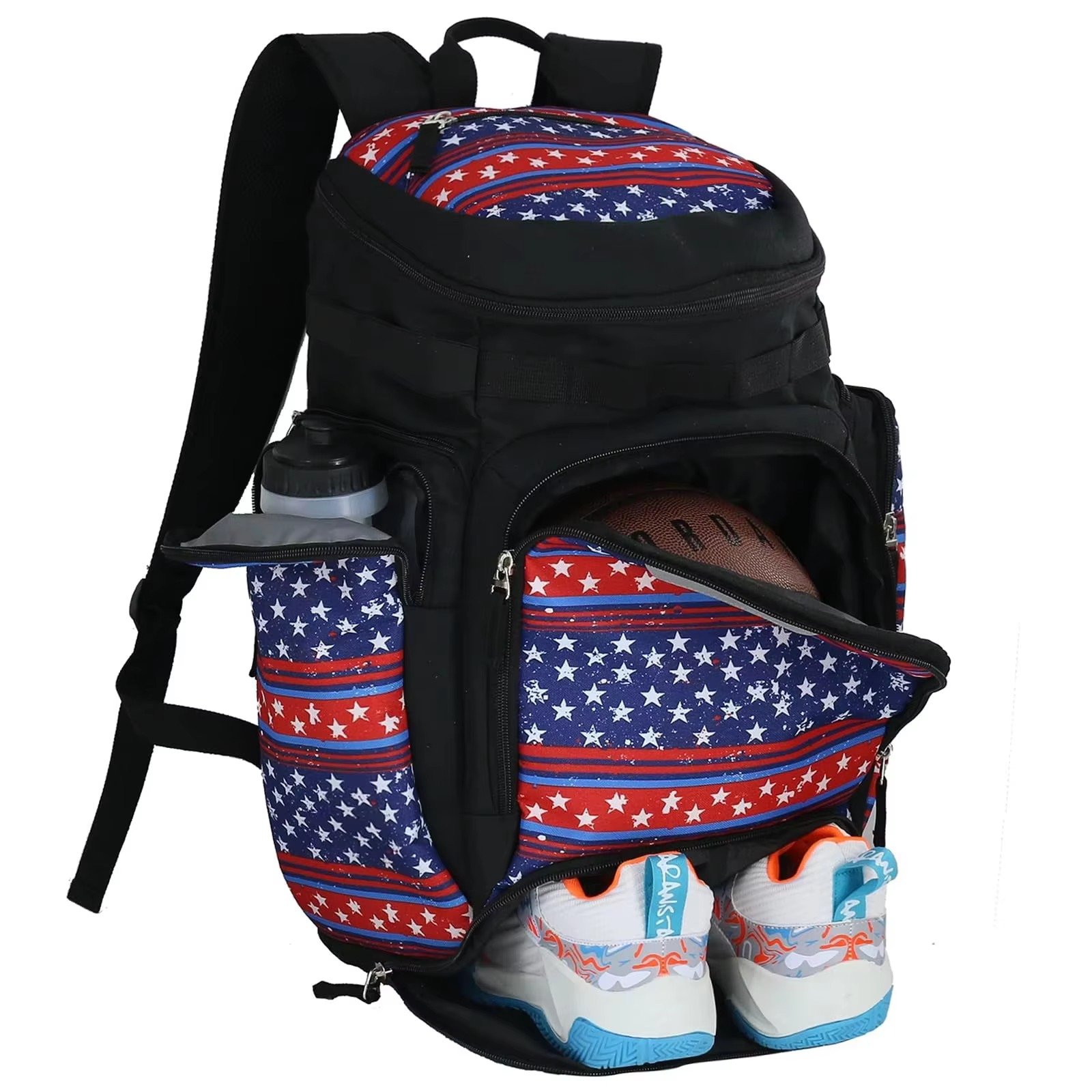 Large Sport Backpack For Basketball Soccer Baseball Softball Volleyball with Waterproof Feature For Travel Gym Use detail image