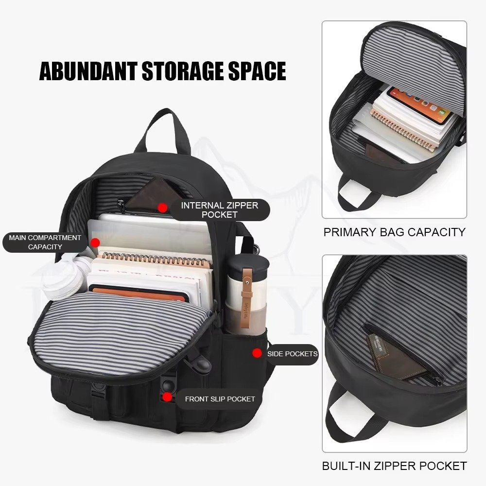 OEM Designer Large 15.6 Inch Waterproof Laptop Backpack Custom Computer Travel Bag For Students and Office Workers detail image