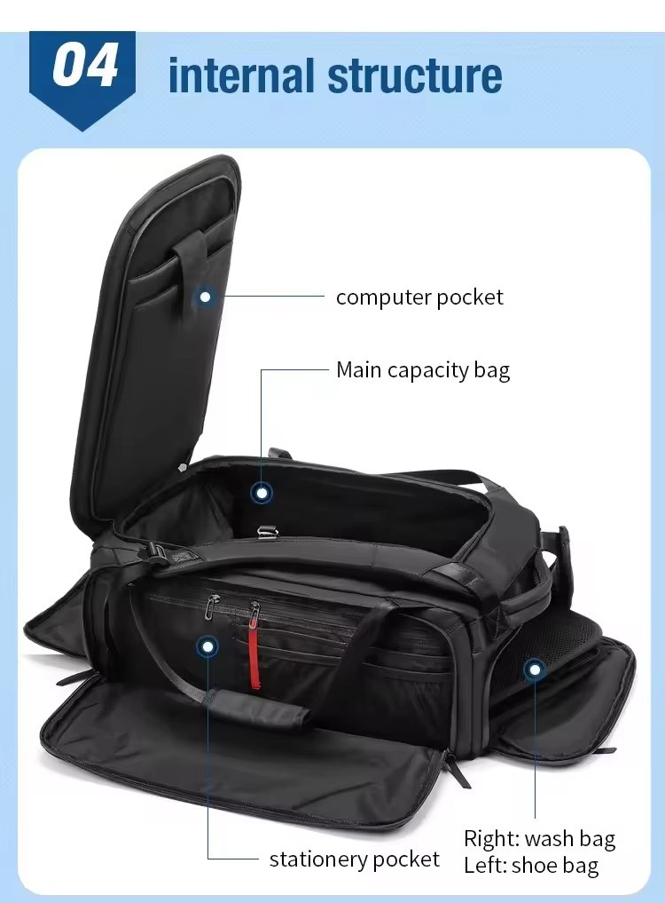 Waterproof Large Capacity Shoe Compartment Multi-function Sports Travel Duffel Backpack - product detail