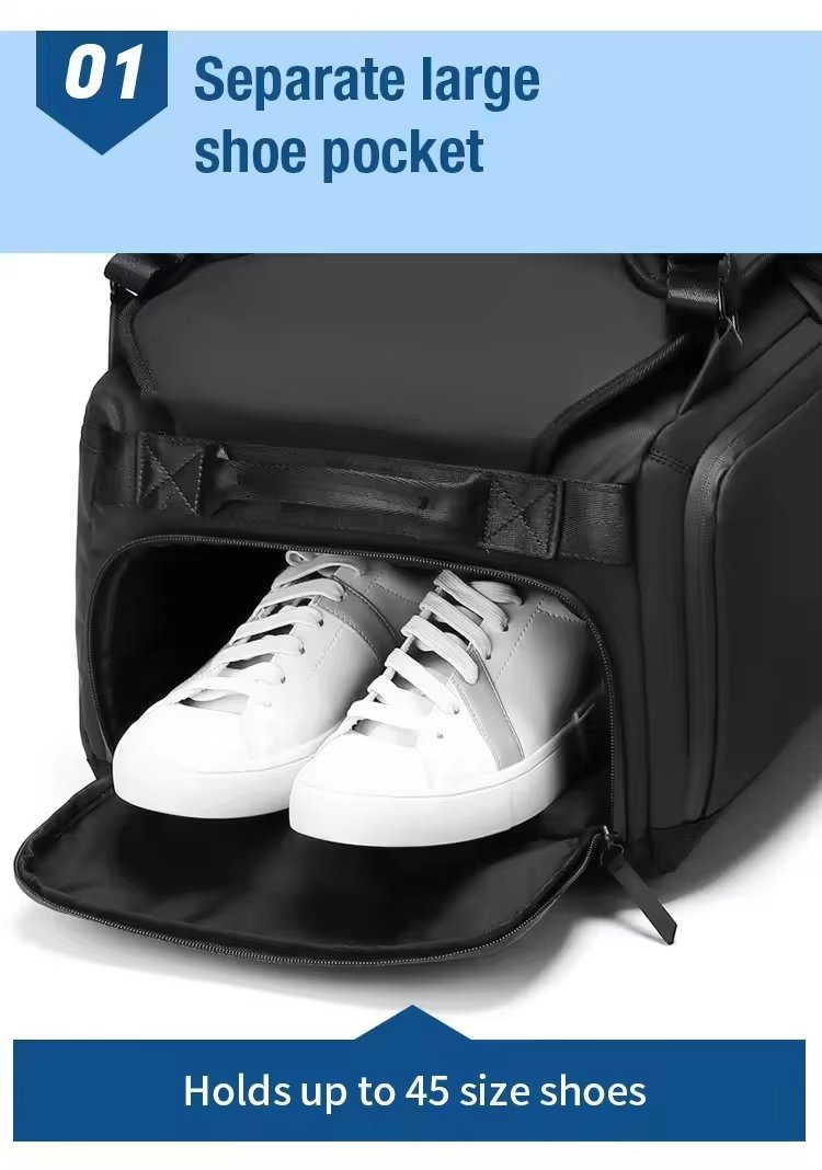 Waterproof Large Capacity Shoe Compartment Multi-function Sports Travel Duffel Backpack - product detail