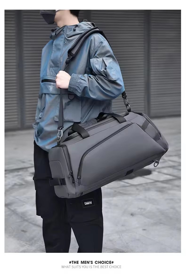 Oxford Waterproof Sports Travel Carry on Duffel Backpack - product detail