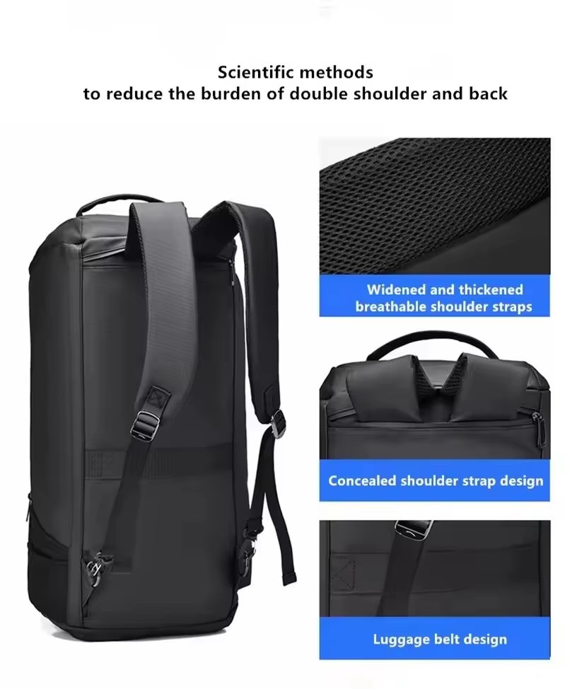 Oxford Waterproof Sports Travel Carry on Duffel Backpack - product detail