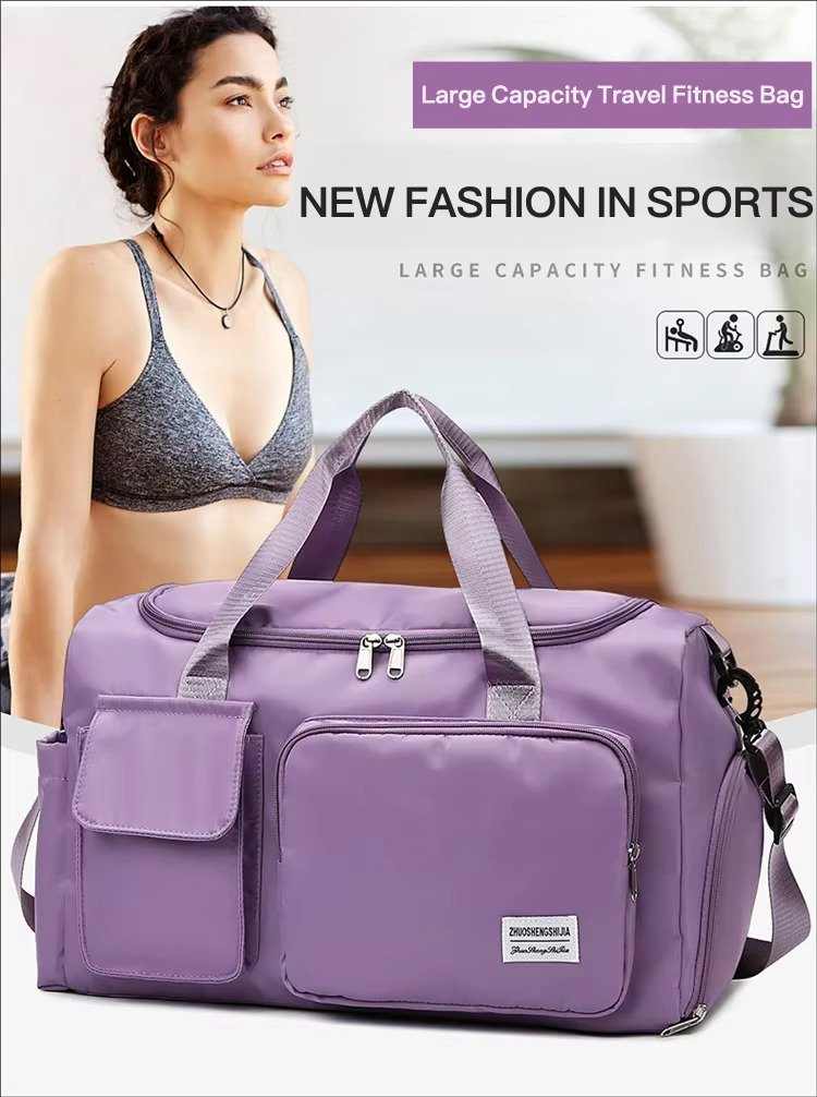 Custom Logo Oxford Gym Duffel Bag with Multi Pockets – Waterproof Fitness & Travel Bag product detail