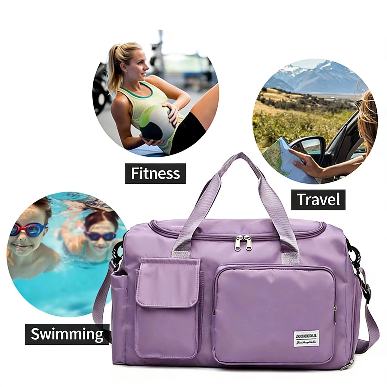 Custom Logo Oxford Gym Duffel Bag with Multi Pockets – Waterproof Fitness & Travel Bag product detail