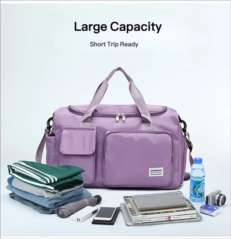 Custom Logo Oxford Gym Duffel Bag with Multi Pockets – Waterproof Fitness & Travel Bag product detail